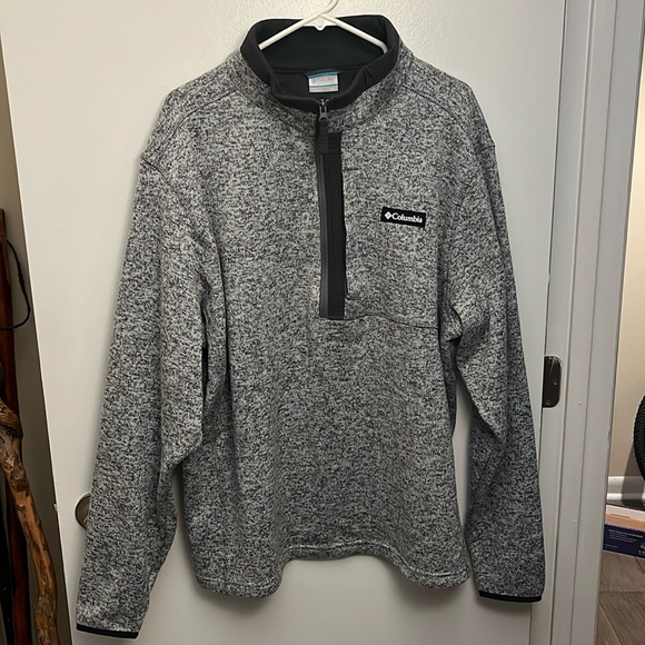 Men's Columbia Fleece Quarter-Zip Pullover - Picture 1 of 7